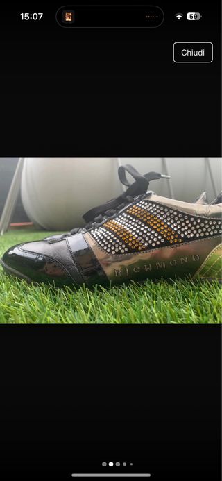 Scarpe Richmond donna nere e oro