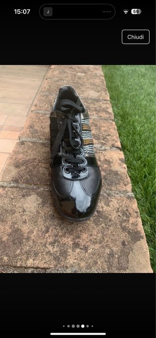 Scarpe Richmond donna nere e oro