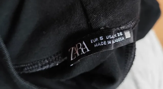 Jersey Zara cuello alto negro talla S