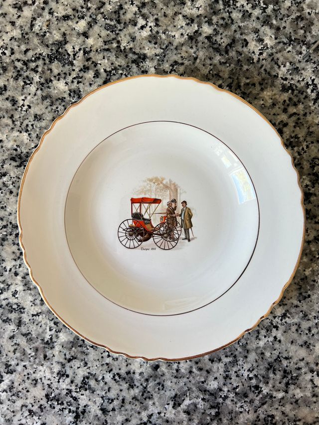 Set 3 piatti Moulin des Loups Porcellana, Perfetto