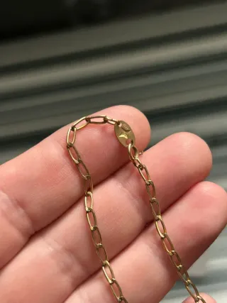 Pulsera vintage mujer baño oro 14k