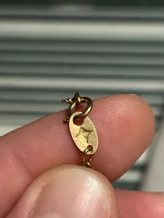 Pulsera vintage mujer baño oro 14k