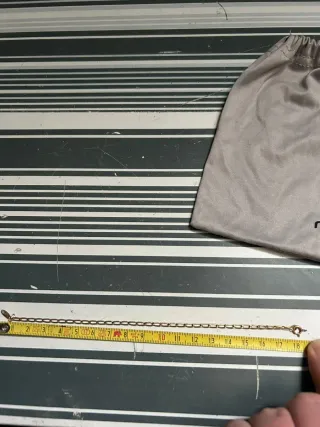 Pulsera vintage mujer baño oro 14k