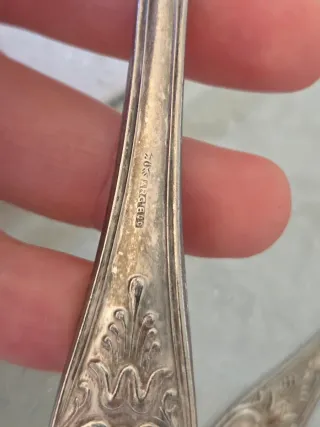 Posate stile Rocaille in Argento 800X