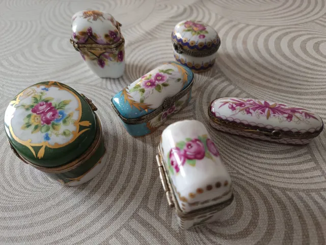 Cajitas porcelana pintadas a mano