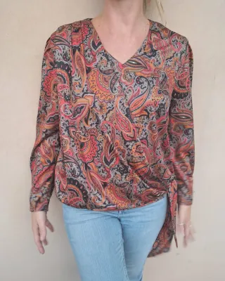 Blusa vintage fantasia ampia