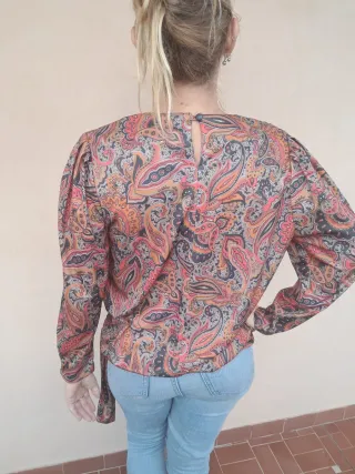 Blusa vintage fantasia ampia