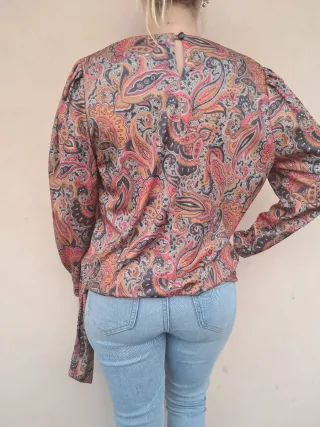 Blusa vintage fantasia ampia