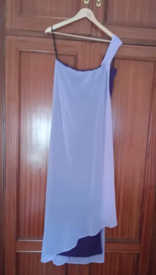 Vestido largo The Are violeta y púrpura