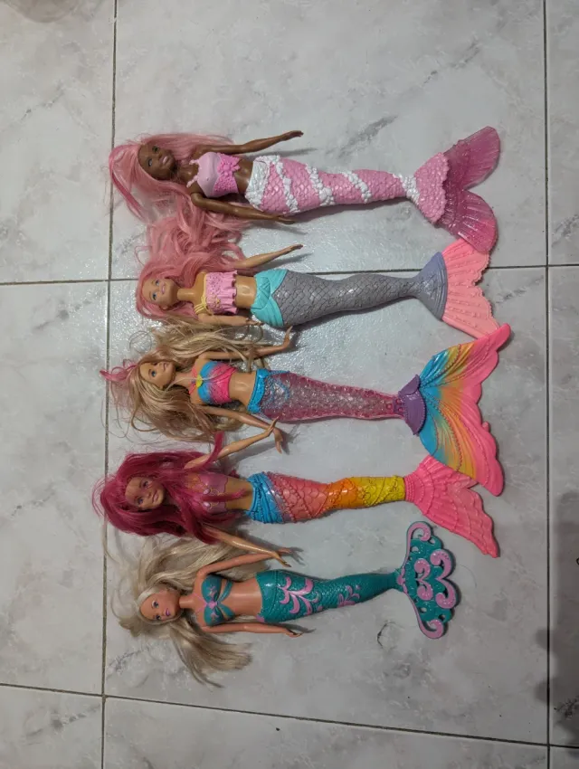 Muñecas Barbie Sirena Lote 4