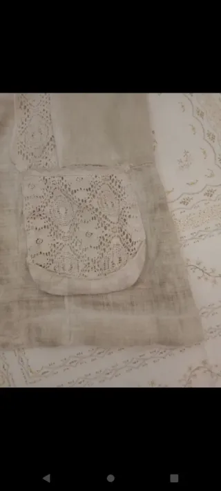 Giacchetta leggera lino e pizzo beige