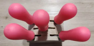 Set 5 Coltelli Formaggio con Ceppo Legno