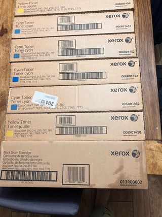Toner Xerox Phaser giallo nero cyano , fusori etc