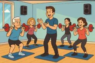 Monitor de gimnasia de mantenimiento.