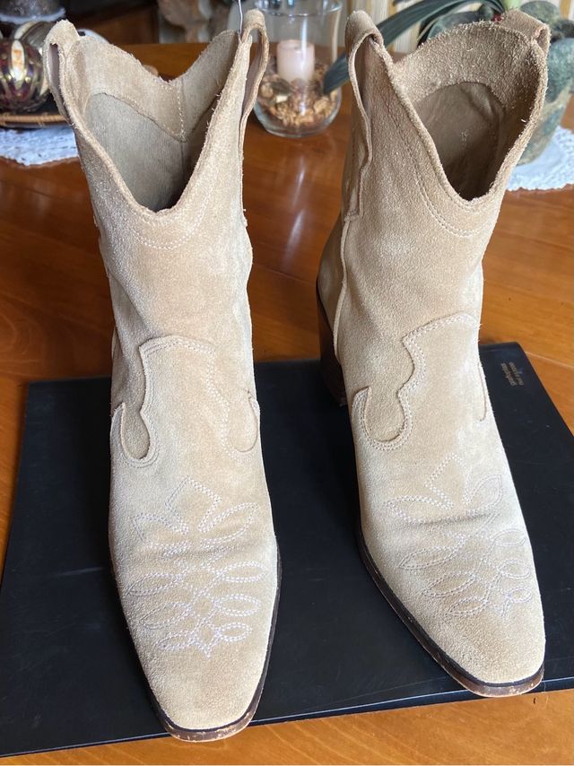 Botines de ante para mujer