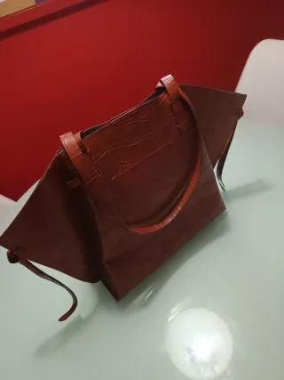 Bolso Zara efecto piel cocodrilo