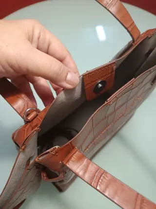 Bolso Zara efecto piel cocodrilo