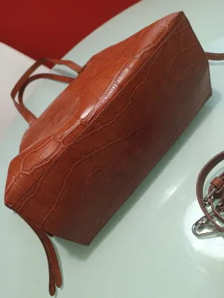 Bolso Zara efecto piel cocodrilo