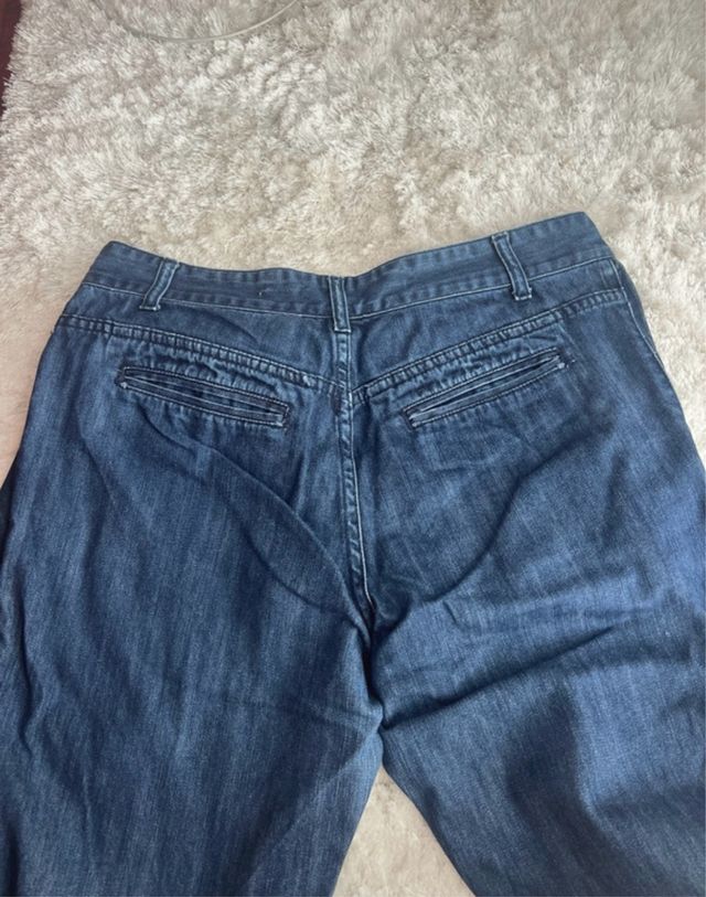 Calças de ganga azuis