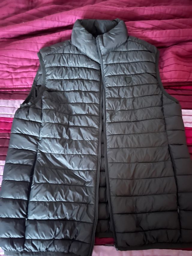 Chaleco acolchado verde cazeria talla XS