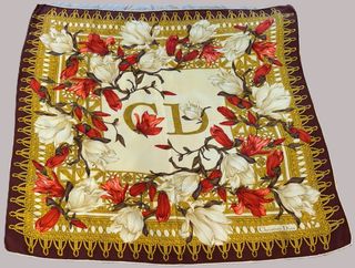 Pañuelo Christian Dior floral vintage
