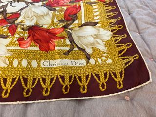 Pañuelo Christian Dior floral vintage