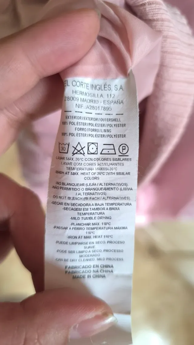 Chaqueta bomber rosa Easy Wear talla M