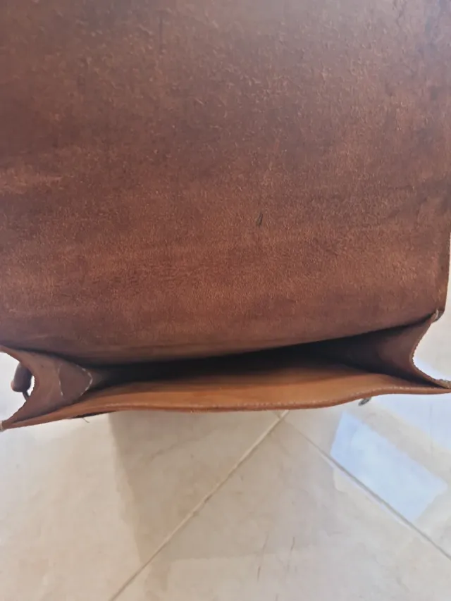 Bandolera Nlsa de couro marrom