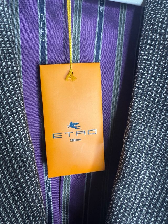 Giacca Americana Etro Milano Taglia 46 Grigia