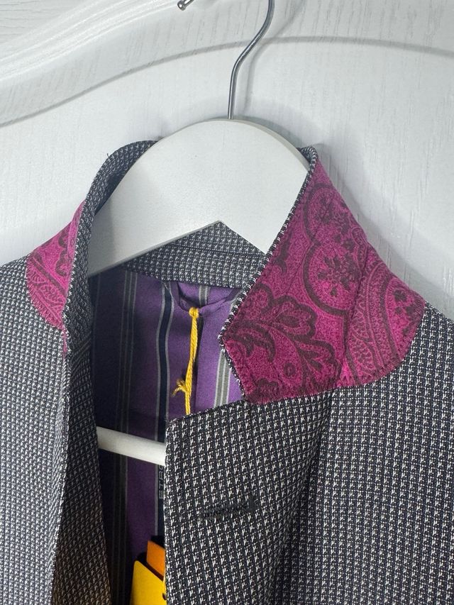 Giacca Americana Etro Milano Taglia 46 Grigia