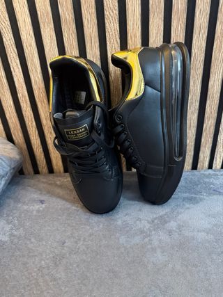 Botas LEXSAN Hombre Negro y Dorado
