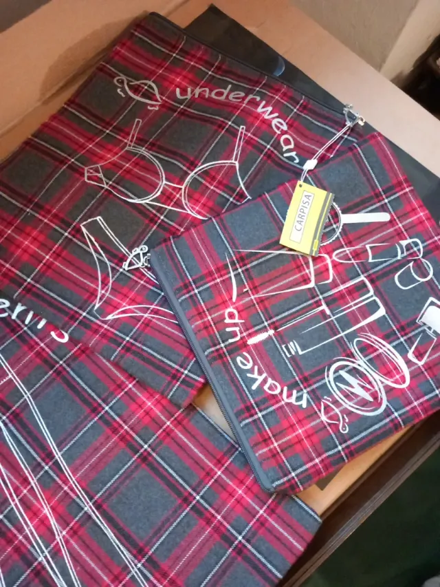 Set 3 Portavestiti Carpisa Tartan