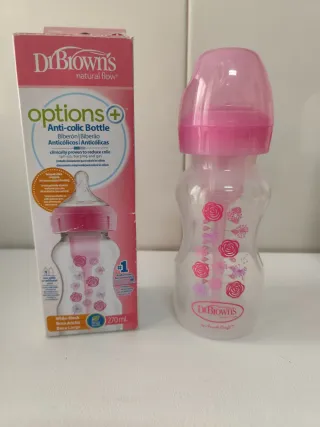 Biberón Dr.Browns Options+ Anticólicos Rosa
