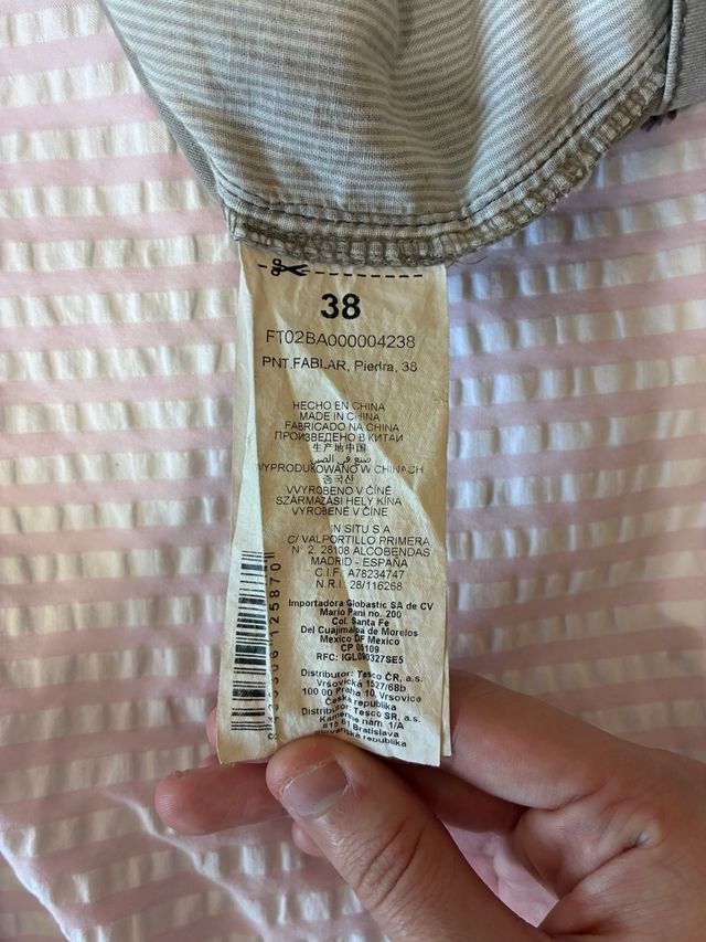 Pantalón cargo gris Trucco