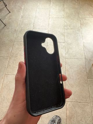 Funda Carbon Concept Forjado Roja IPhone 16