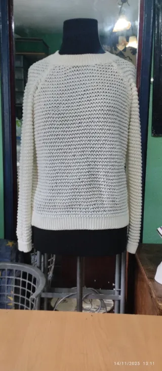 Jersey calado blanco