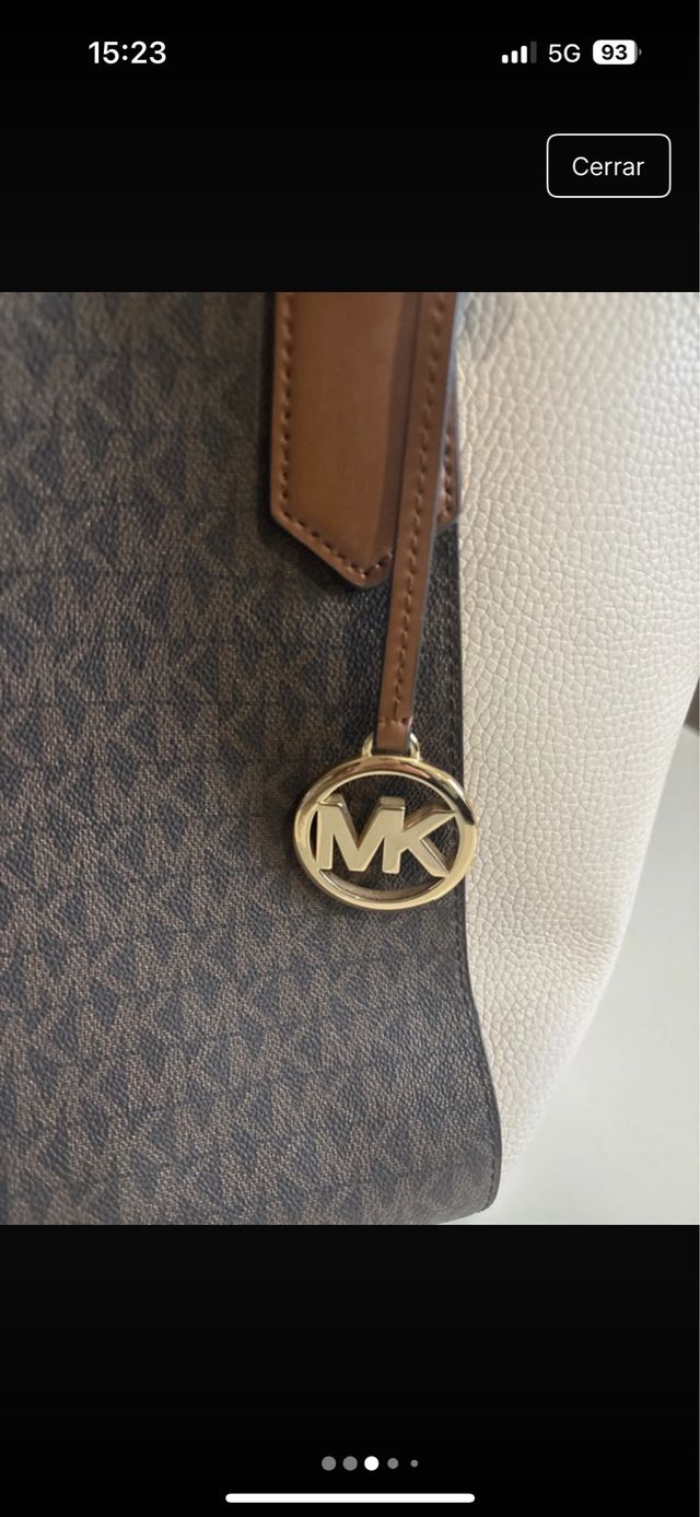 Bolso Michael Kors Marrón y Blanco