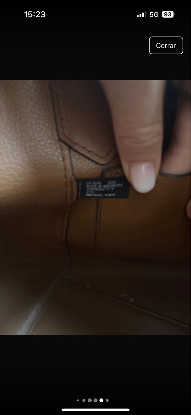 Bolso Michael Kors Marrón y Blanco