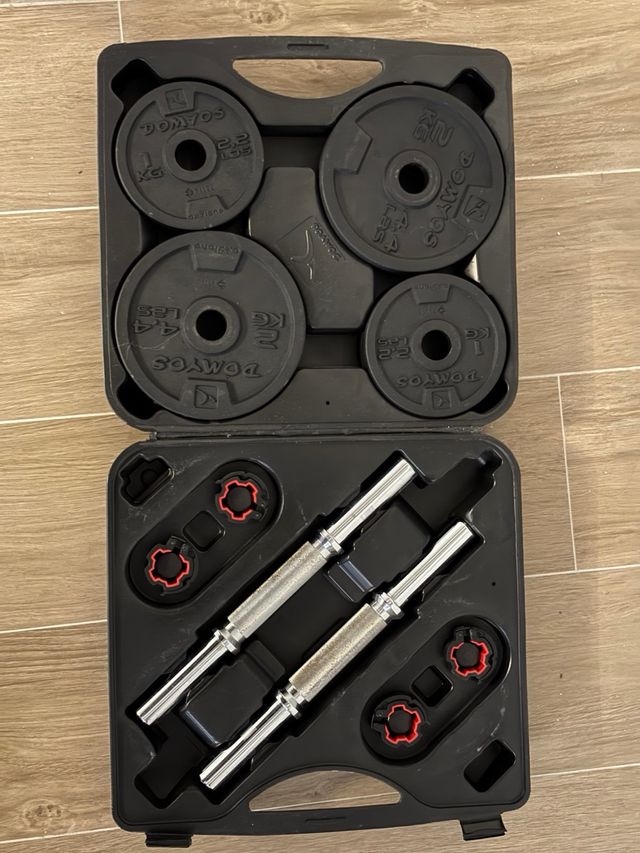 Kit Pesas 20kg Bodybuilding Maletín