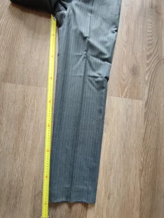 Traje de raya diplomática gris