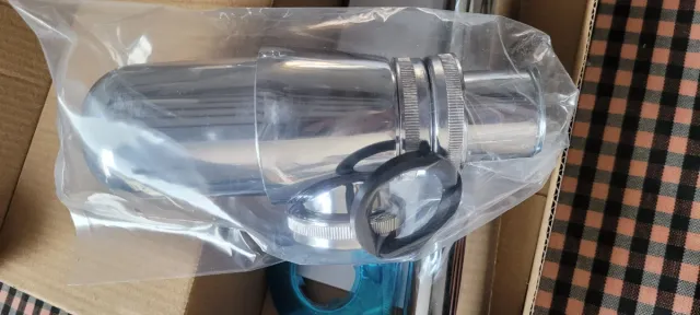 Sifón botella cromado