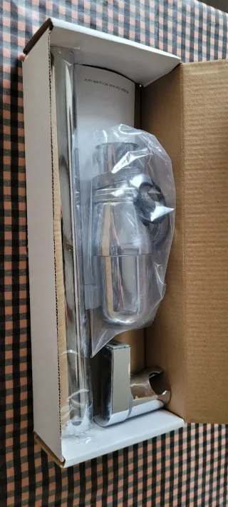 Sifón botella cromado