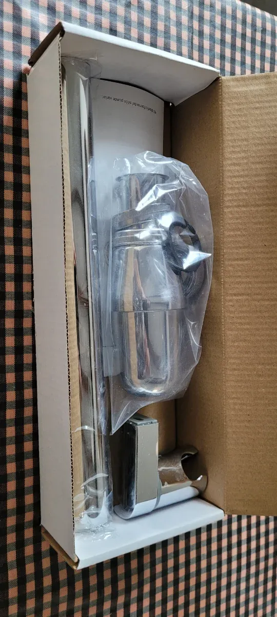 Sifón botella cromado