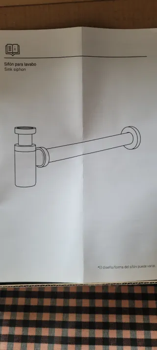 Sifón botella cromado