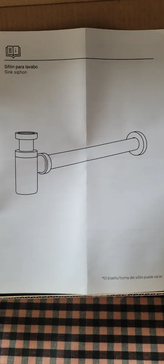 Sifón botella cromado