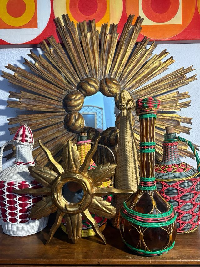 SPECCHIO SOLE IN LEGNO