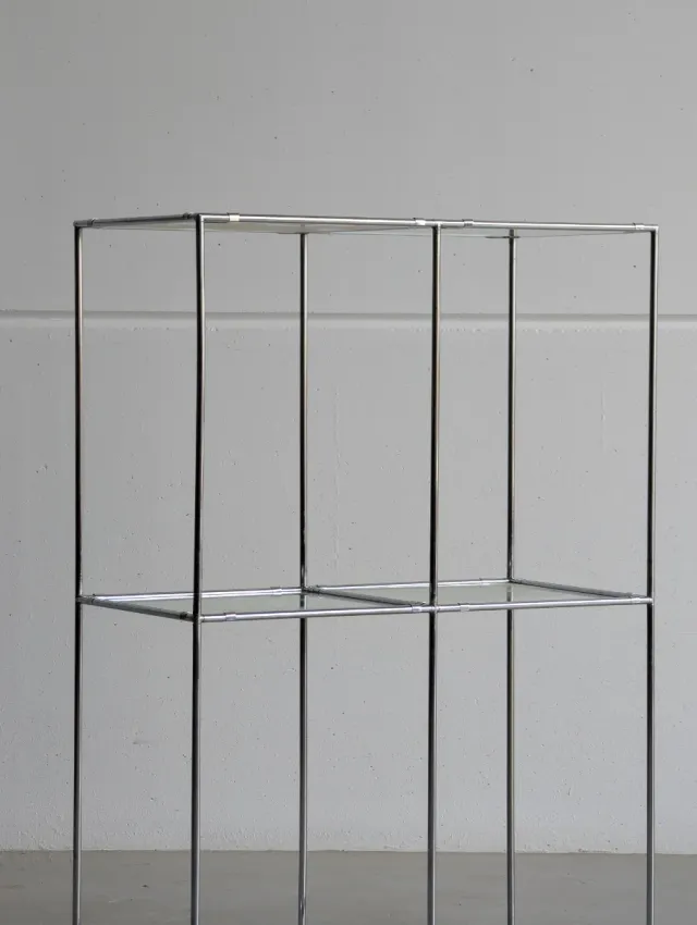 Scaffalatura cromata Poul Cadovius anni '60