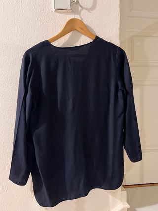 Blusa Massimo Dutti azul marino