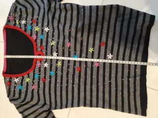 Maglia donna vintage lana righe