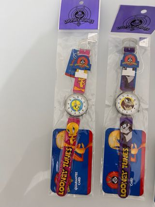 Lotto 5 orologi Looney Tunes vintage